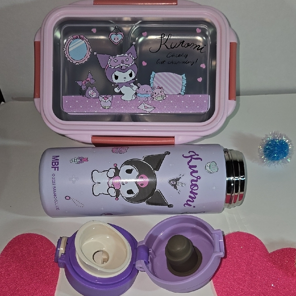 Kuromi Lunch Set - Pink and Purple